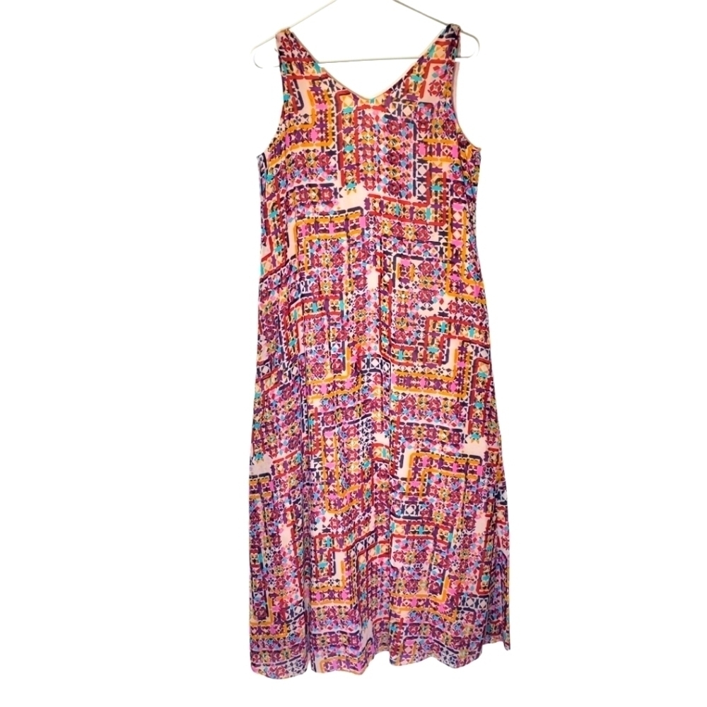Philosophy Geo Maze Print Maxi Dress NWT S